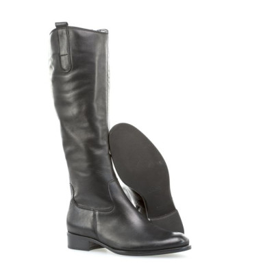 botte plate noir mollet M|Grande taille femme|Gabor