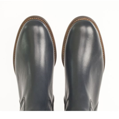Chaussure botte cavalière en cuir marine |Grande taille femme | GABOR