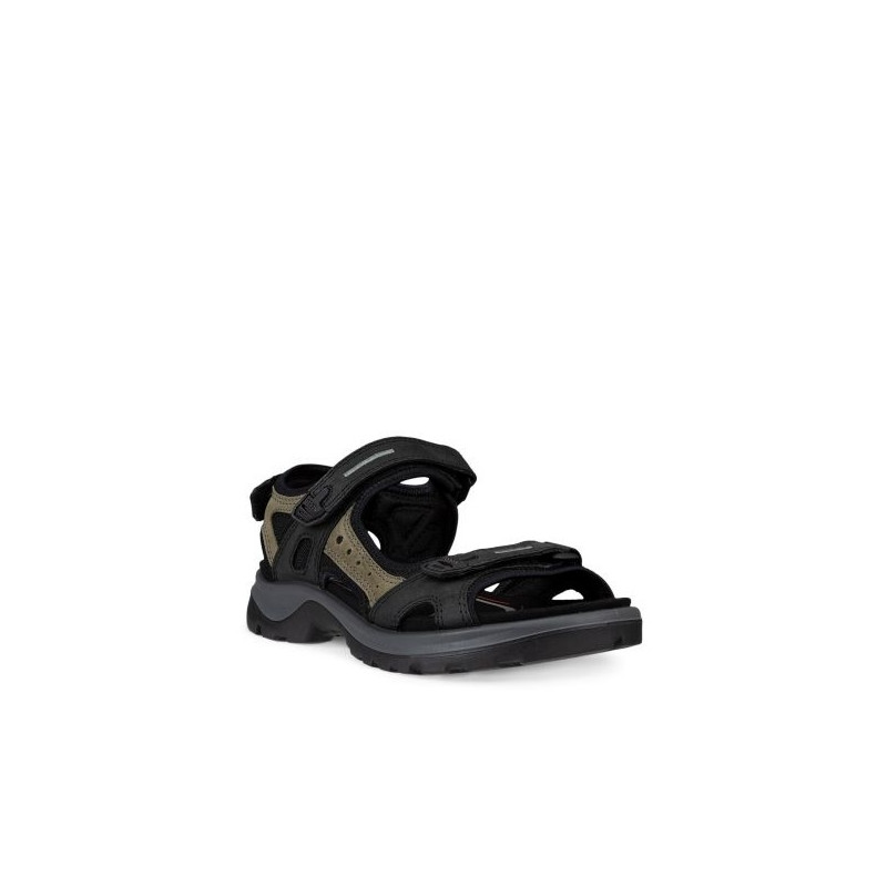 Sandale de marche 3 velcros noir|Petite taille homme|Ecco