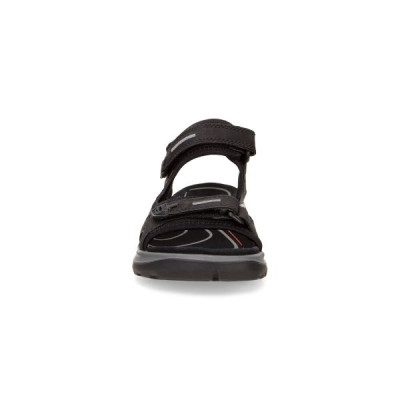 Sandale de marche 3 velcros noir|Petite taille homme|Ecco