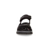 Sandale de marche 3 velcros noir|Petite taille homme|Ecco