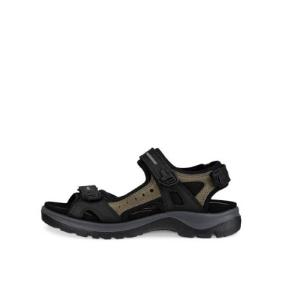 Sandale de marche 3 velcros noir|Petite taille homme|Ecco