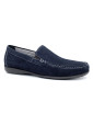 GIUMELO - VELOURS CUIR - MARINE