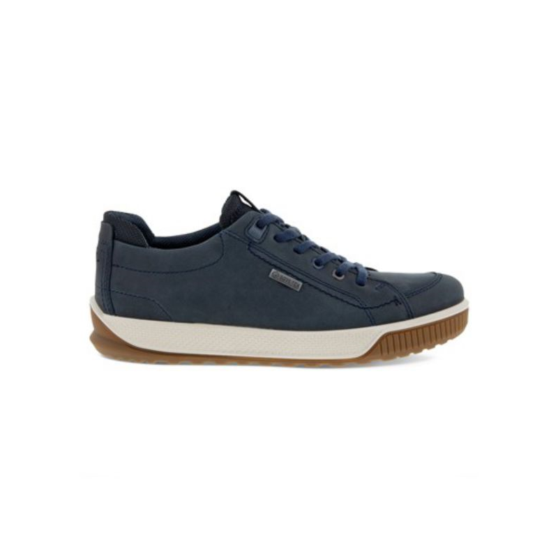 Sneaker cuir marine en goretex en grande pointure homme |ECCO