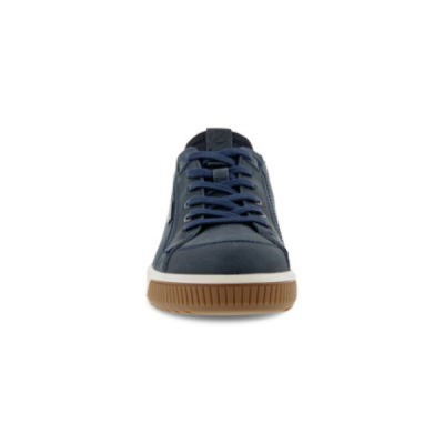 Sneaker cuir marine en goretex en grande pointure homme |ECCO