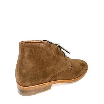 Bottines à lacets nubuck marron| Petite taille homme| Paire et fils