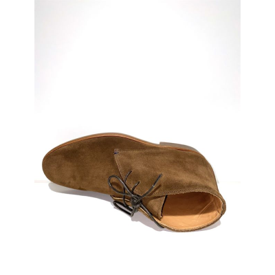 Bottines à lacets nubuck marron| Petite taille homme| Paire et fils