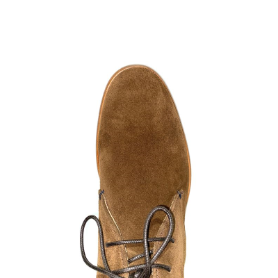 Bottines à lacets nubuck marron| Petite taille homme| Paire et fils