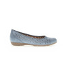 ballerine ajourée nubuck bleu ciel  | Grande taille femme | Gabor