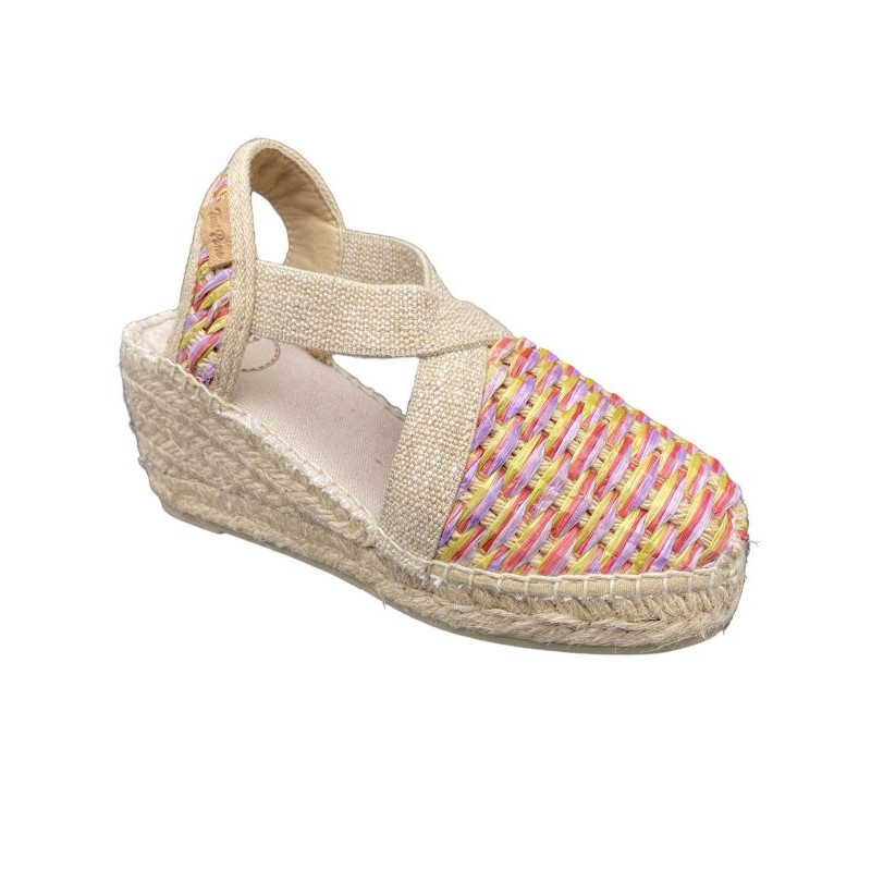 Espadrille compensée multi|Petite taille femme|Toni Pons