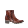 Bottine en cuir cognac avec un talon large | Grande pointure femme |GABOR