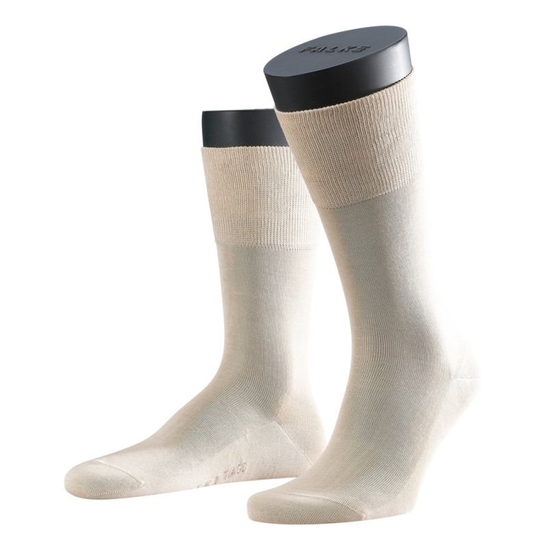 Chaussette en Fil d'Ecosse en Beige en Grande Taille Homme