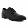 derby cuir lisse noir| grande pointure homme | ecco
