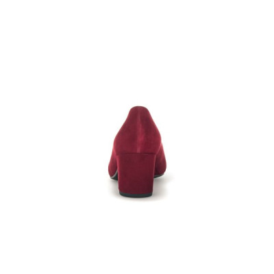 Escarpin chèvre velours bordeaux talon de 6cm | Grande taille femme | Gabor
