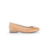 ballerine habillée cuir cognac avec petit nœud |Grande taille femme | Gabor