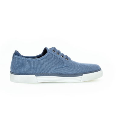 Tennis de ville en toile bleu | Grande pointure homme | Pius Gabor