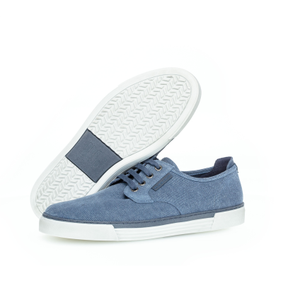 Tennis de ville en toile bleu | Grande pointure homme | Pius Gabor