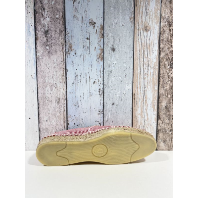 Espadrille vichy rouge et blanc| Grande taille femme| Don Quichosse