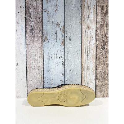 Espadrille noire avec des motifs| Grande taille femme| Don Quichosse