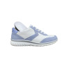 tennis de ville cuir blanc et bleu| grande pointure femme | SEMLER