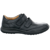 Derby de ville en cuir noir à double velcro | Grande pointure homme | JOMOS