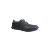 Derby de ville en cuir noir à double velcro | Grande pointure homme | JOMOS
