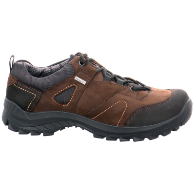 Chaussure de Marche en cuir marron en Grande Taille Homme
