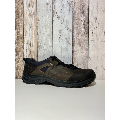 Chaussure de Marche en cuir marron en Grande Taille Homme