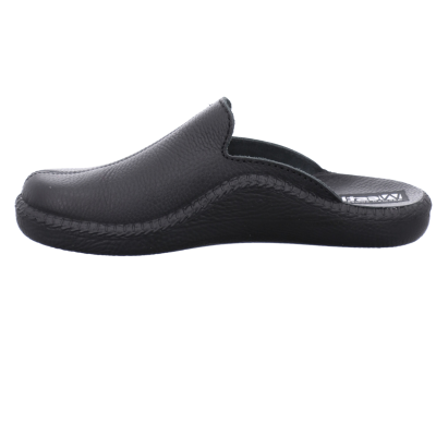 Chausson mule en cuir noir | Grande taille femme | WESTLAND