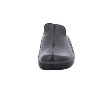 Chausson mule en cuir noir | Grande taille femme | WESTLAND