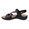 Sandale à 3 réglages en cuir noir| Grande taille femme | Westland