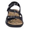 Sandale à 3 réglages en cuir noir| Grande taille femme | Westland