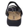 Sandale à 3 réglages en cuir noir| Grande taille femme | Westland