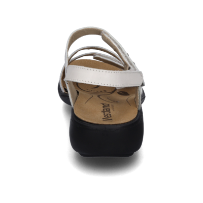 Sandale confort en cuir blanc|Grande taille femme|Westland