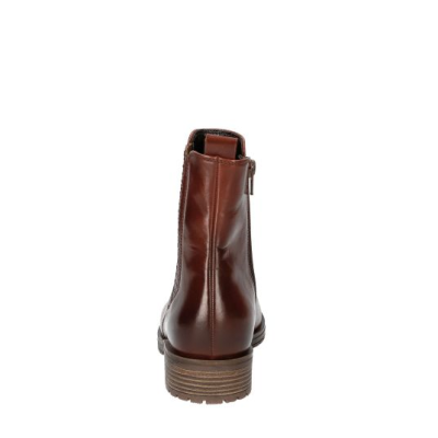 Chaussures boots haute cognac en cuir | Grande taille femme |GABOR