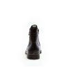 Boots en cuir noir à talon plat et petite boucle | Grande pointure femme | GABOR