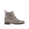 Boots velours cuir gris petit talon | Grande pointure femme | Gabor