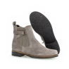 Boots velours cuir gris petit talon | Grande pointure femme | Gabor