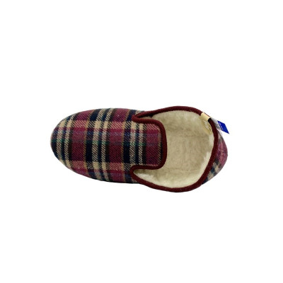 Chausson charentaise motif écossais | Grande taille homme | FARGEOT