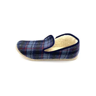 Chausson charantaise en laine marine | Grande taille homme | Fargeot