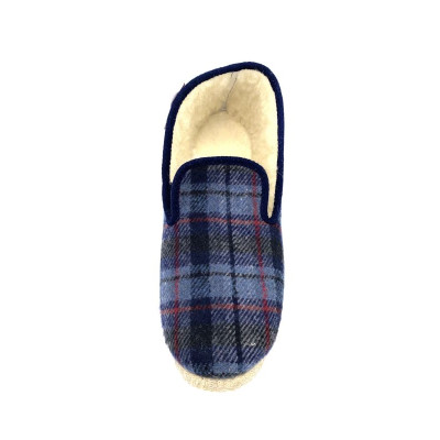 Chausson charantaise en laine marine | Grande taille homme | Fargeot