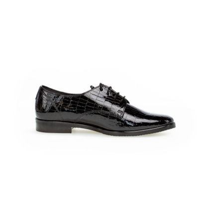 Derby habillé en vernis croco | Chaussures petite pointure femme | Gabor