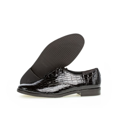 Derby habillé en vernis croco | Chaussures petite pointure femme | Gabor