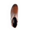 Chaussure bottine en cuir cognac à petit talon | Grande taille femme | GABOR