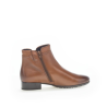 Chaussure bottine en cuir cognac à petit talon | Grande taille femme | GABOR