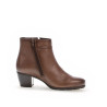 Bottine habillée à talon en cuir marron | Grande taille femme | Gabor