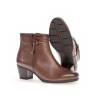 Bottine habillée à talon en cuir marron | Grande taille femme | Gabor