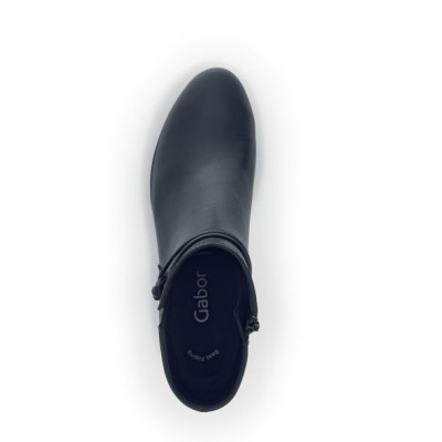 Bottine cuir lisse marine|Grande taille femme|Gabor