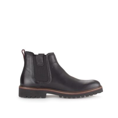 Boots chelsea en cuir noir | Grande taille homme | Gabor