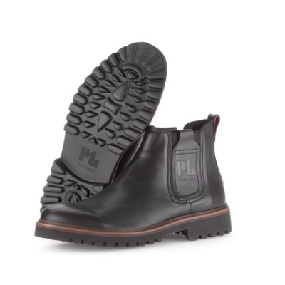 Boots chelsea en cuir noir | Grande taille homme | Gabor